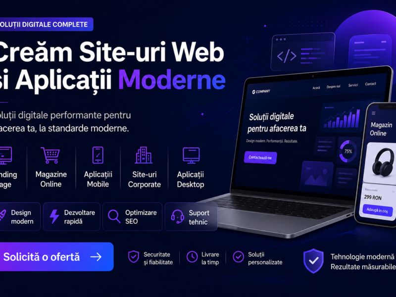 Dezvoltare Site-uri Web — transformă-ți afacerea într-un brand online
