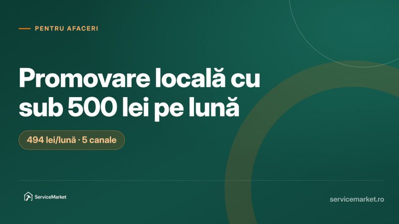 Antreprenor român care își planifică bugetul lunar de promovare locală de sub 500 de lei