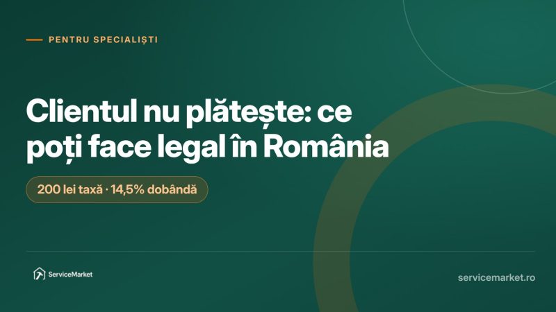 Recuperarea unei facturi neplătite în România: somație, ordonanță de plată și dobândă legală